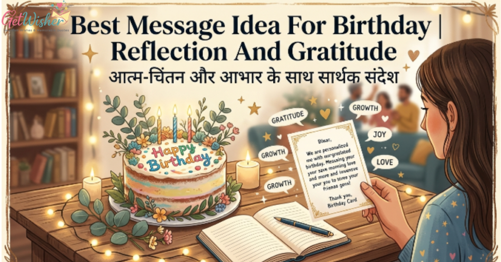 Meaningful Birthday Messages for Reflection and Gratitude